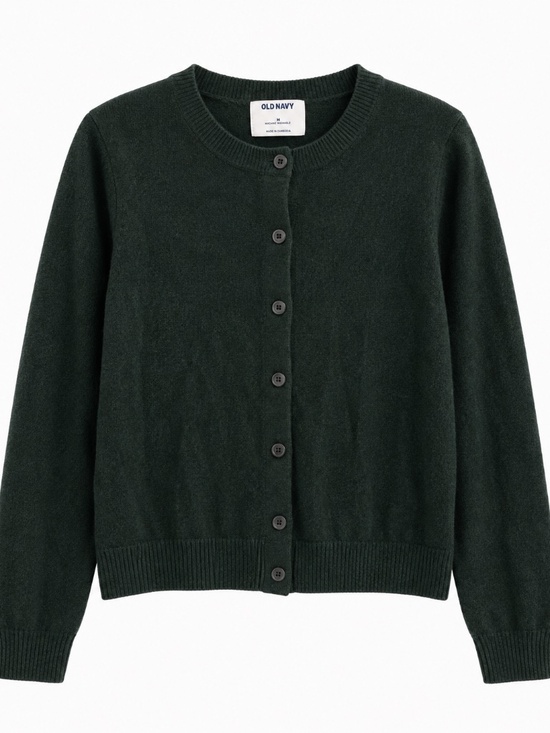 Old Navy Sweaters - Dark Forest Green Button-Front Cardigan